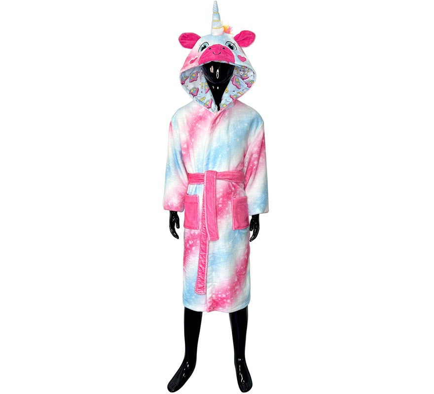 Translation missing: en.Disfraz Albornoz Uri Unicornio para adulto