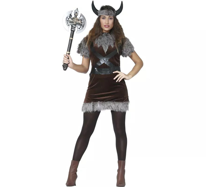Disfraz barato de Vikinga mujer