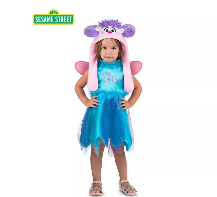 Translation missing: en.Disfraz de Abby Surprise azul con sombrero para bebé y niña