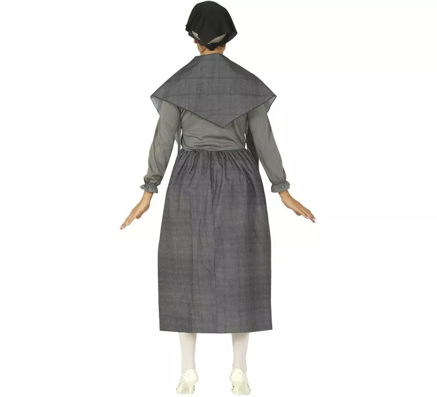 Disfraz de Abuela Gris para mujer