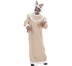 Granny Wolf Costume in Little Red Riding Hood Robe for Men