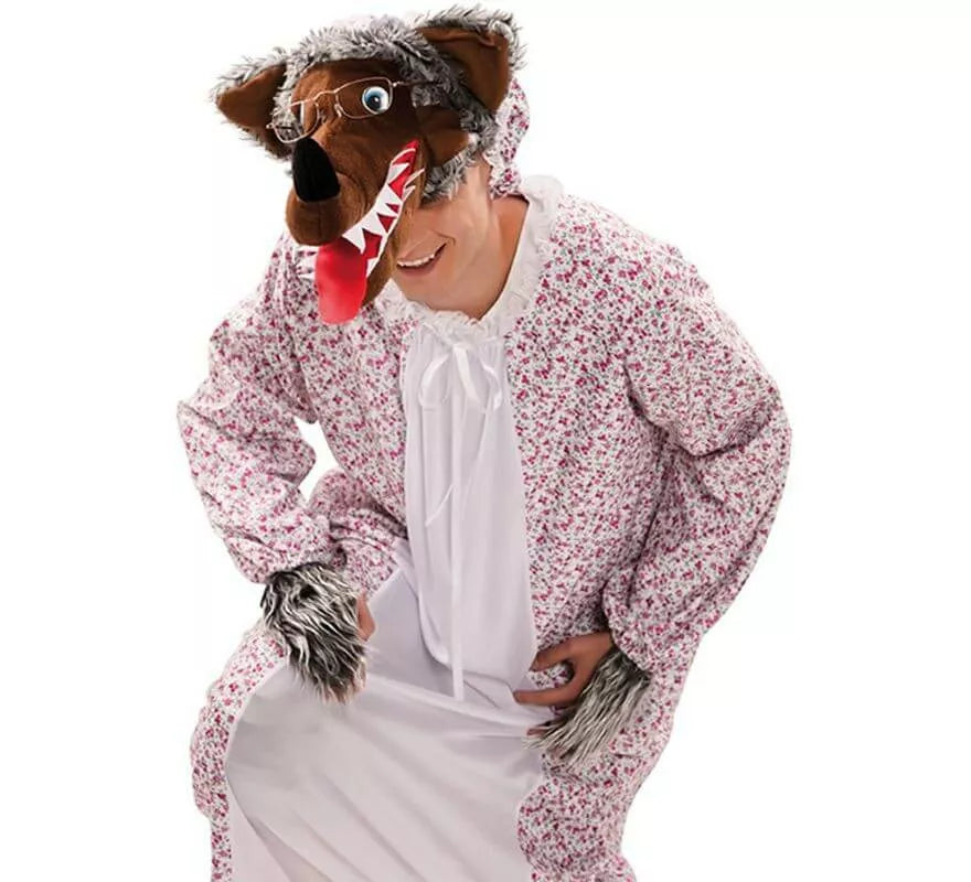 Disfraz de Abuela Lobo para hombre