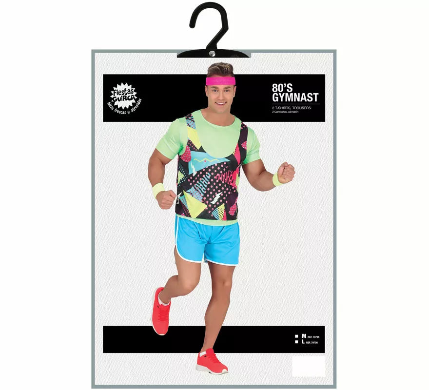 Disfraz de Aerobic de los 80' para hombre