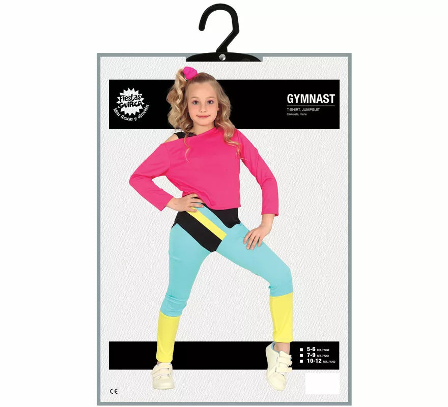 Disfraz de Aerobic de los 80' para niña