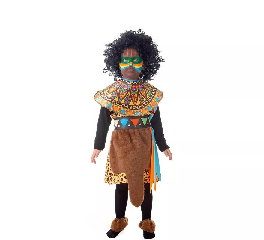 Disfraz de Africana de Tribu para niños