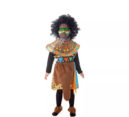 Disfraz de Africana de Tribu para niños