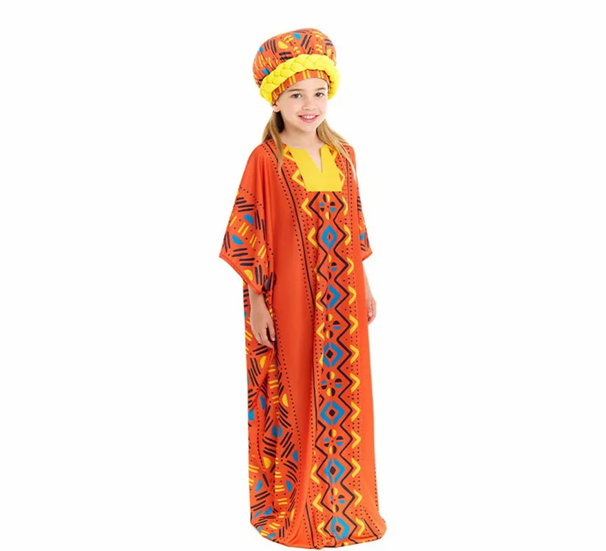 Disfraz de Africana Túnica para niña