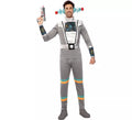Disfraz de Agente Espacial gris con muñequeras para hombre