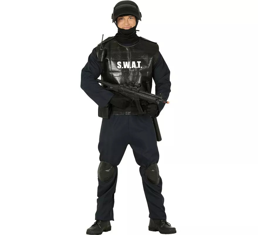 Disfraz de Agente Swat para hombre