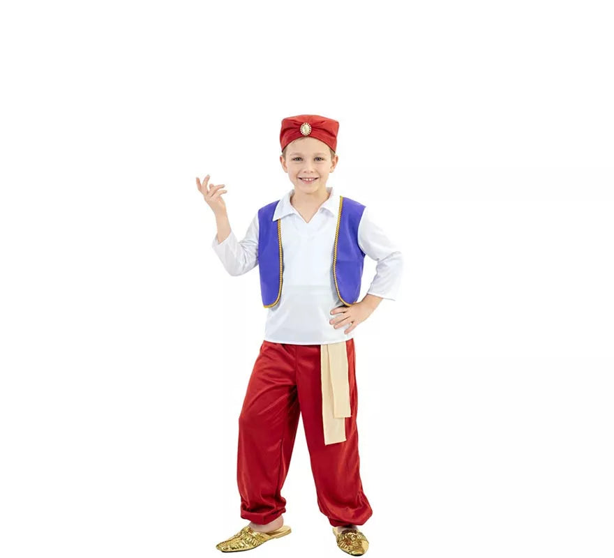 Translation missing: en.Disfraz de Aladino Rojo y Blanco para niño