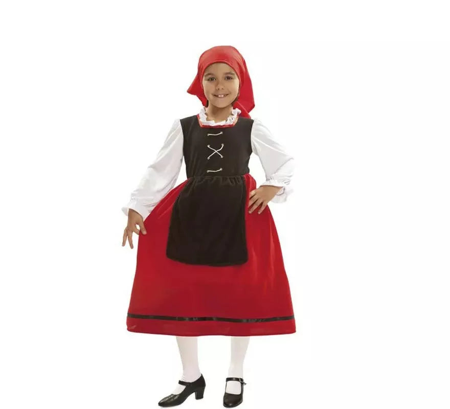 Disfraz de Aldeana o Pastora para Niña