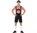 Disfraz de Alemán Tradicional Rojo y Marrón para hombre