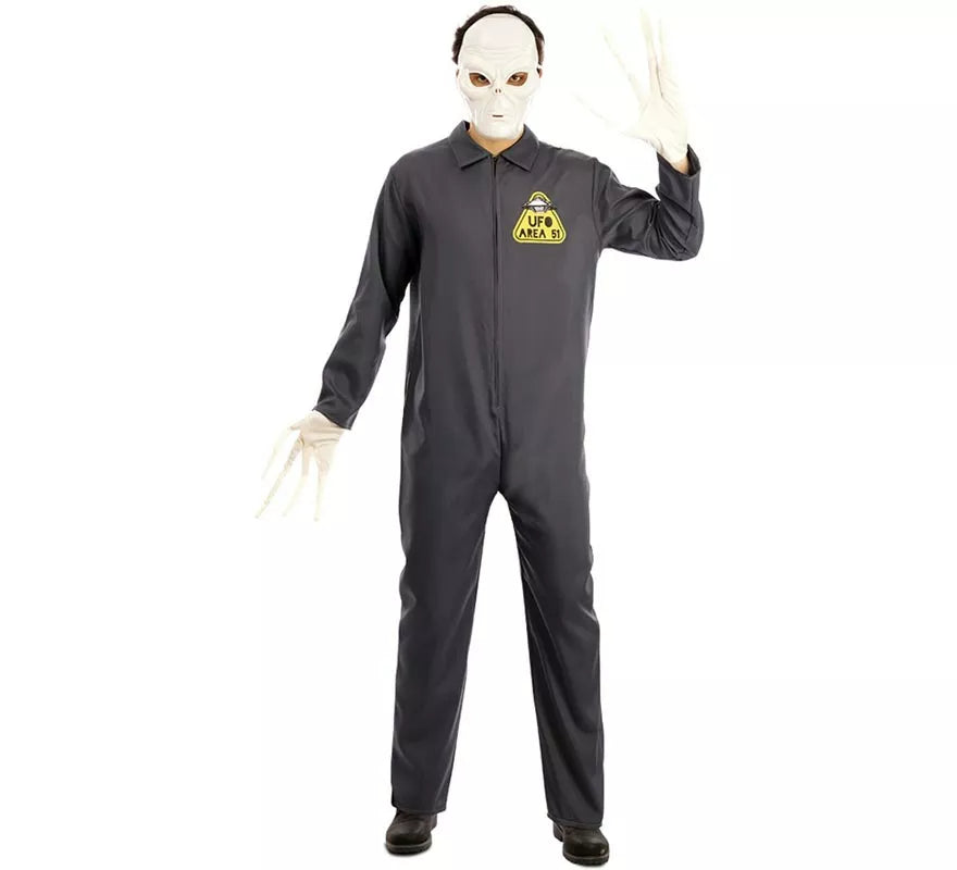 Disfraz de Alien Área 51 para hombre