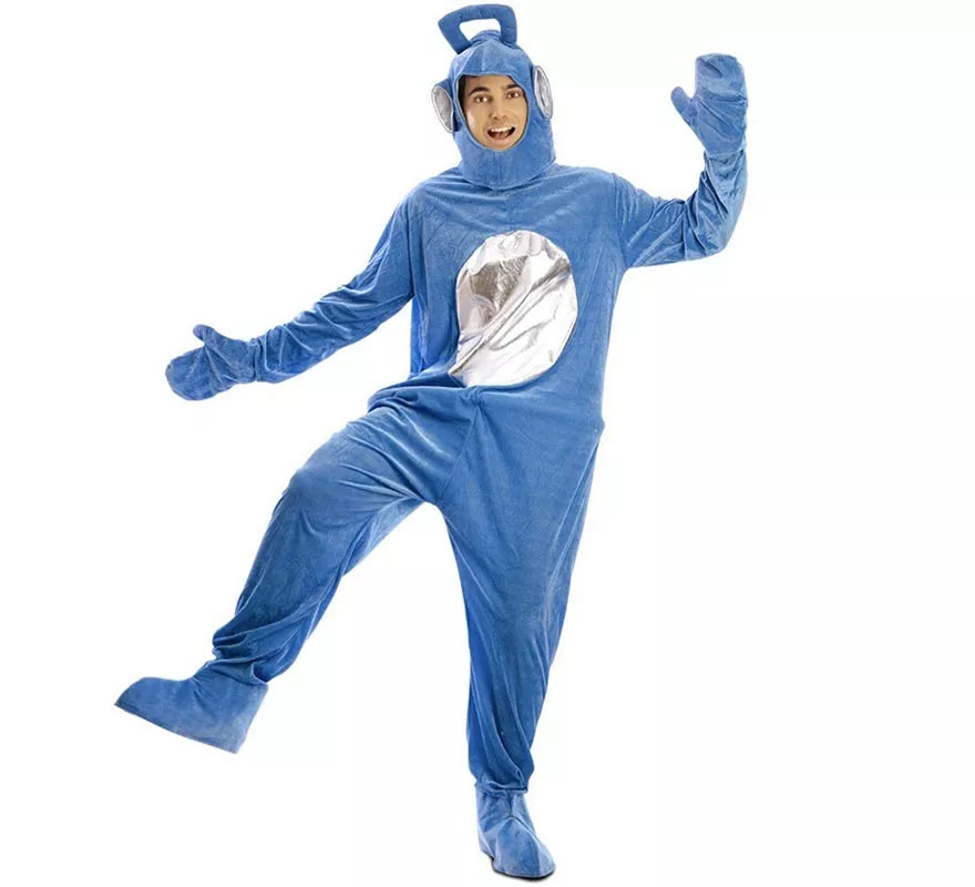 Disfraz de Alien de televisión azul para adultos