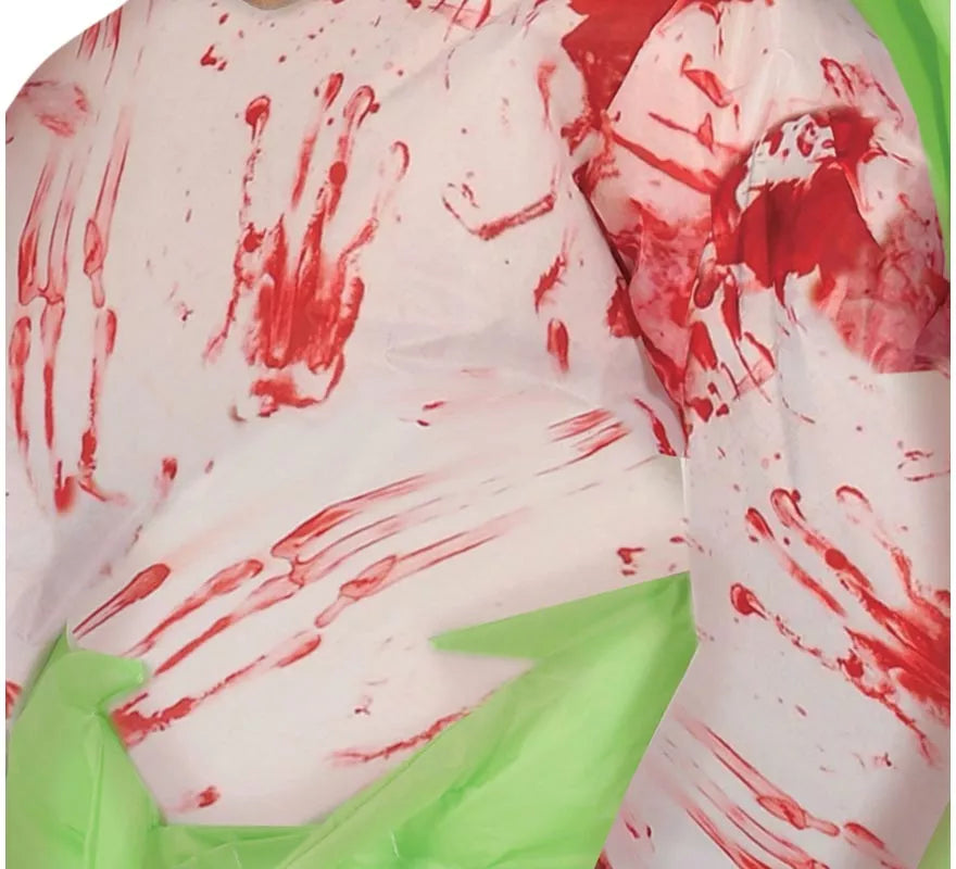 Disfraz de Alien verde hinchable o inflable para hombre