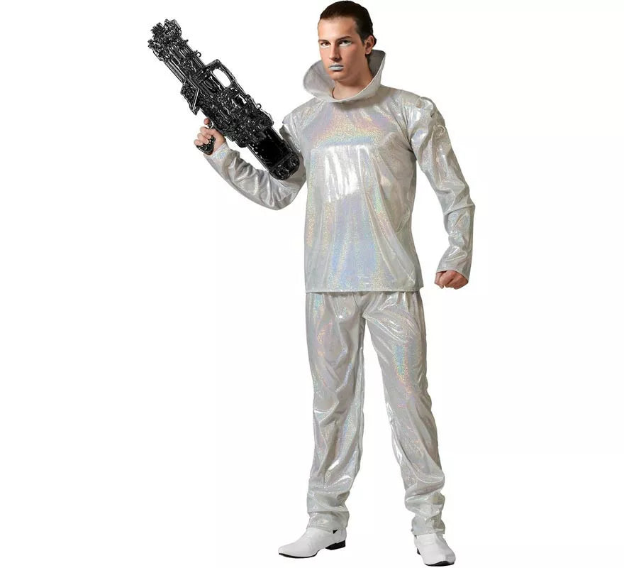 Disfraz de Alienígena plateado para hombre
