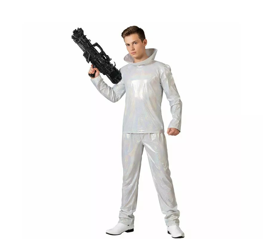 Disfraz de Alienígena plateado para hombre
