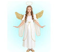 Disfraz de Ángel blanco y dorado para niña