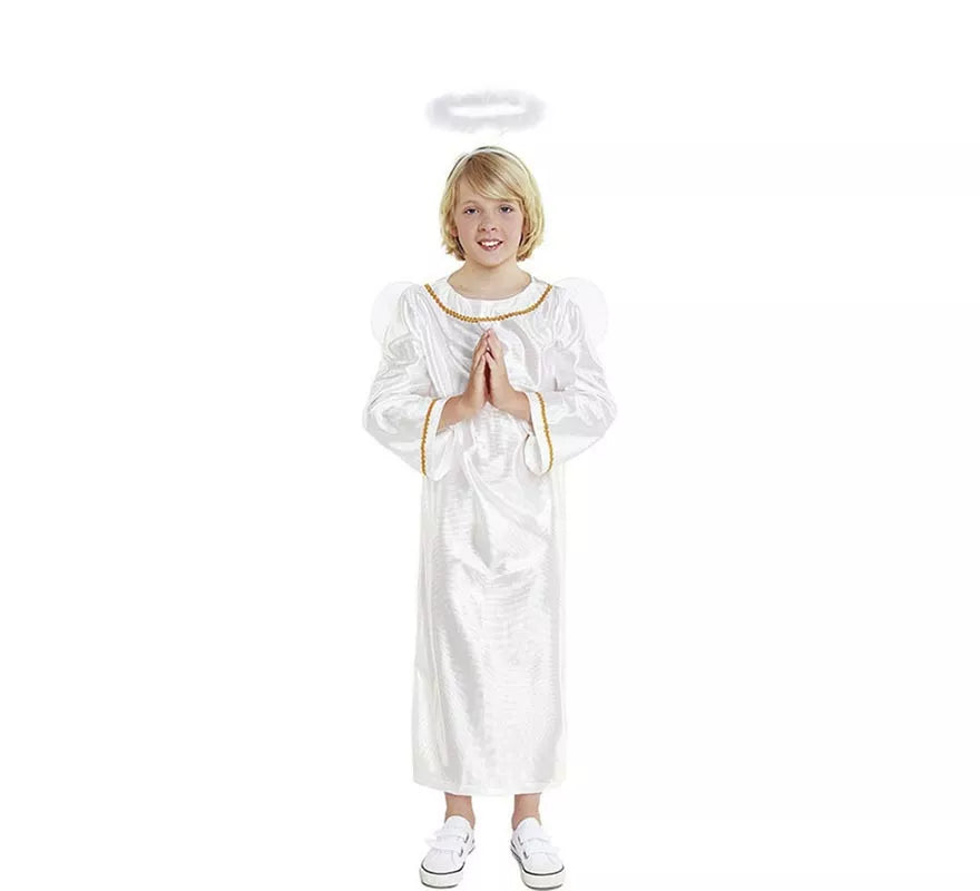 Translation missing: en.Disfraz de Ángel con Alas y Halo para bebé y niños