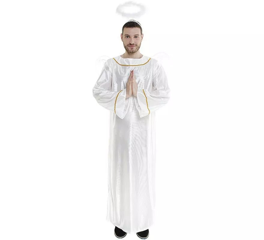 Disfraz de Ángel con Alas y Halo para hombre