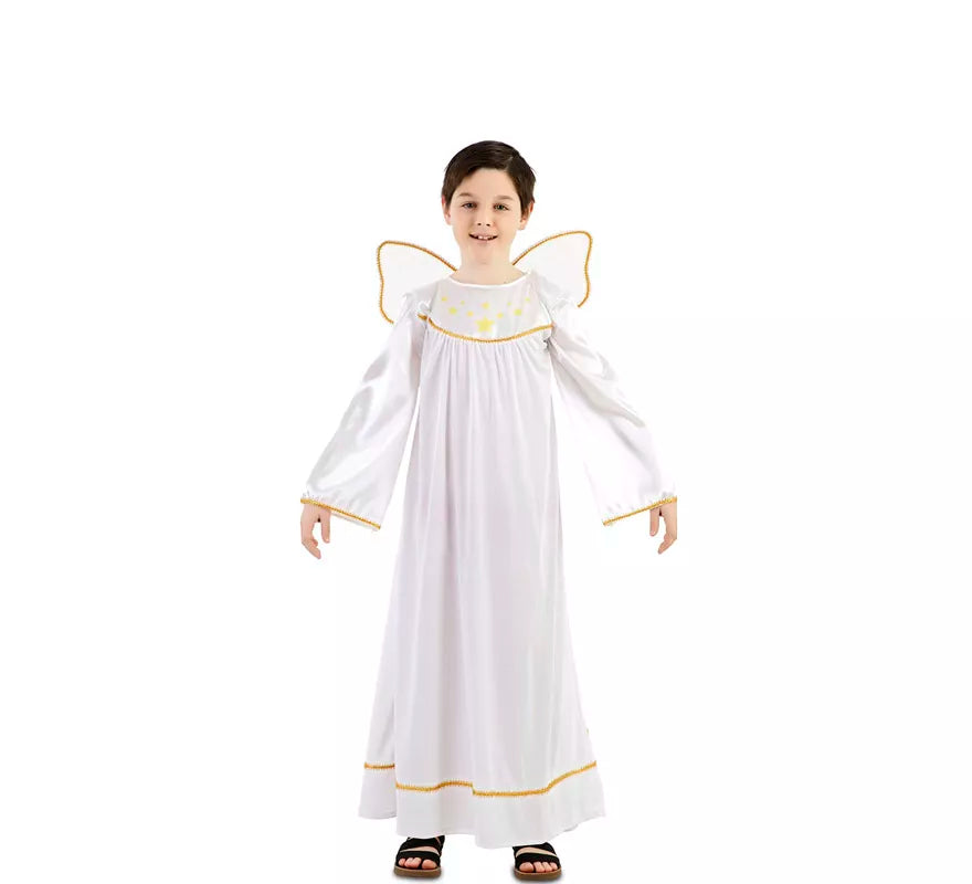 Translation missing: en.Disfraz de Ángel con detalles dorados para niño