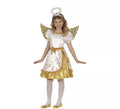 Disfraz de Ángel dorado para niña
