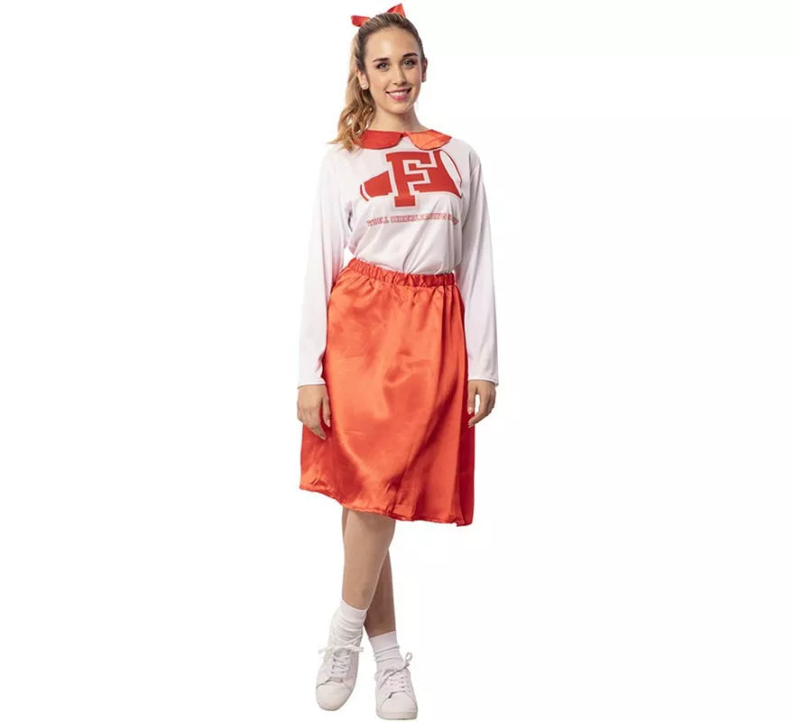 Translation missing: en.Disfraz de Animadora años 50 rojo y blanco para mujer