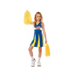 Blue and Yellow Cheerleader Costume for Girl