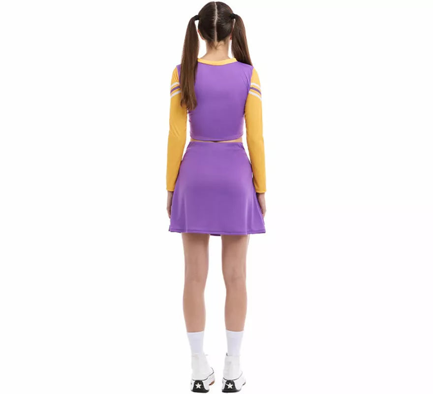 Translation missing: en.Disfraz de Animadora Cheerleader morado para mujer