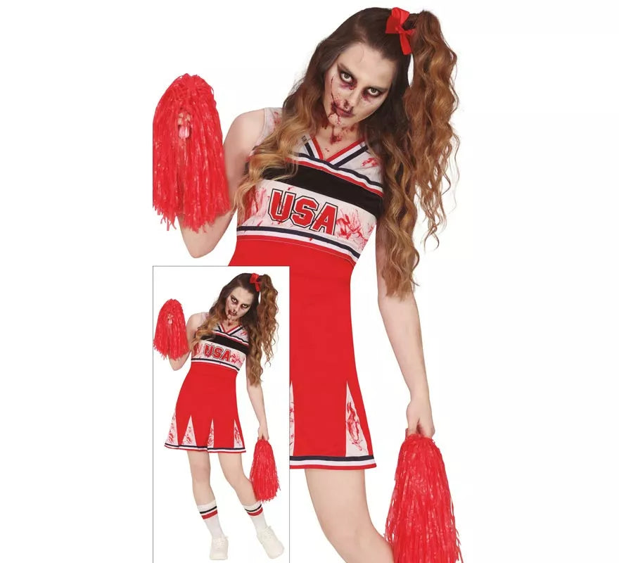 Disfraz de Animadora Cheerleader Zombie