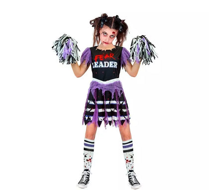 Disfraz de Animadora Cheerleader Zombie para niña
