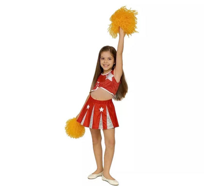 Disfraz de Animadora Roja para niña
