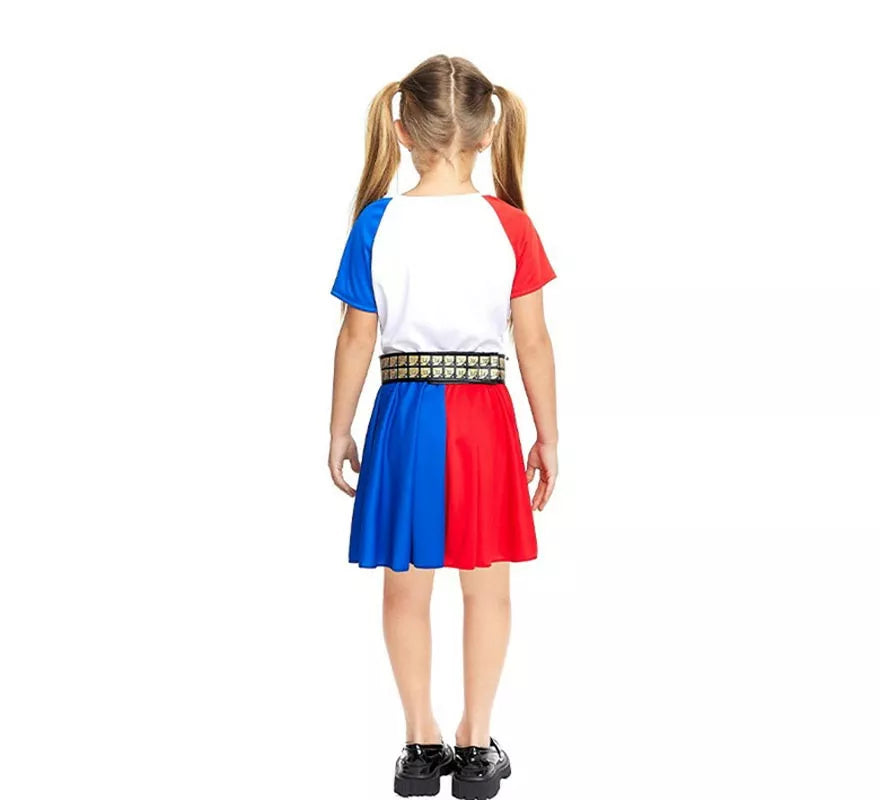 Translation missing: en.Disfraz de Animadora Sádica bicolor para niña y adolescente