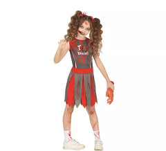 Zombie Cheerleader Costume for Girls