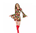 Disfraz de Años 70 Groovy Style Vestido Corto para mujer