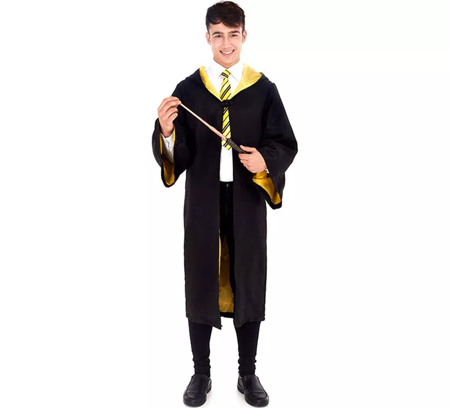 Disfraz de Aprendiz de Mago Amarillo para hombre