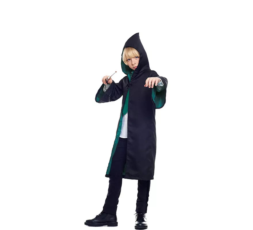 Disfraz de Aprendíz de Mago Verde para niño