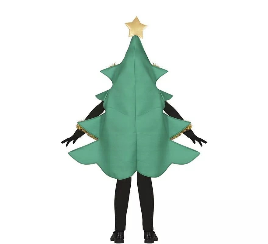 Disfraz de Árbol de Navidad decorado con estrella para niños