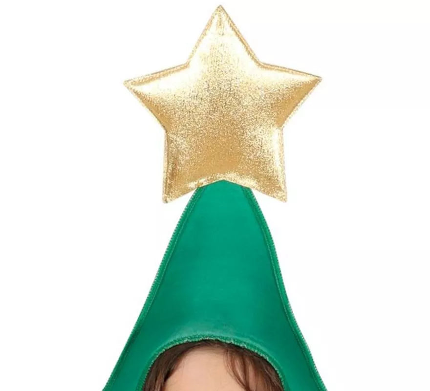 Translation missing: en.Disfraz de Árbol de Navidad decorado con estrella para niños