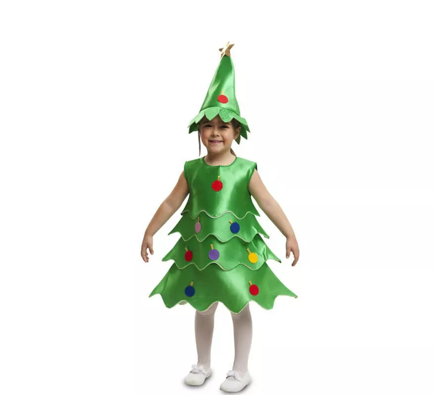 Disfraz de Árbol de Navidad para niña