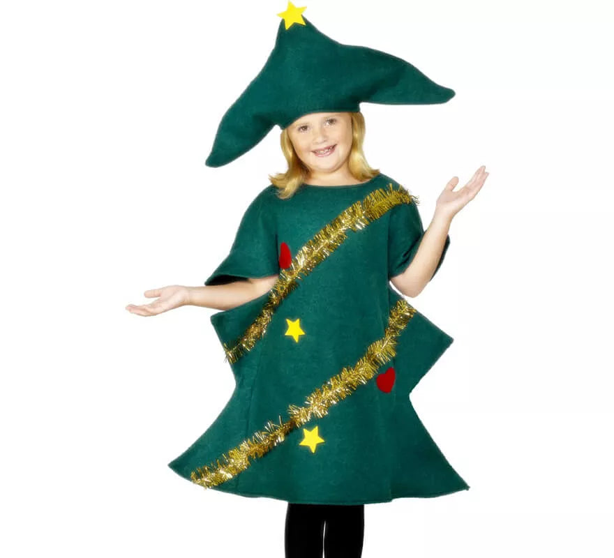 Translation missing: en.Disfraz de Árbol de Navidad Verde para niños