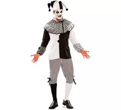 Black and White Harlequin Costume for Men