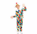 Disfraz de Arlequín multicolor para niño