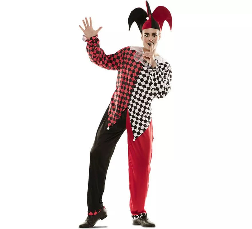 Disfraz de Arlequín Rojo para hombre