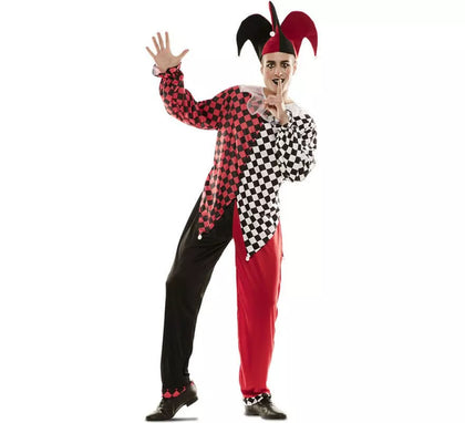 Disfraz de Arlequín Rojo para hombre