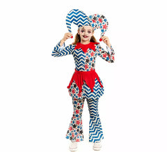 Harlequin Costume with Stars for Girls