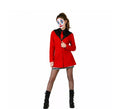 Disfraz de Arlequina Elegante Rojo para mujer