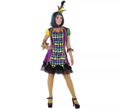 Women's Mardi Gras Harlequin Costume
