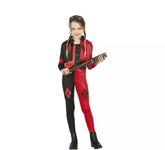Dangerous Harlequina costume for girls