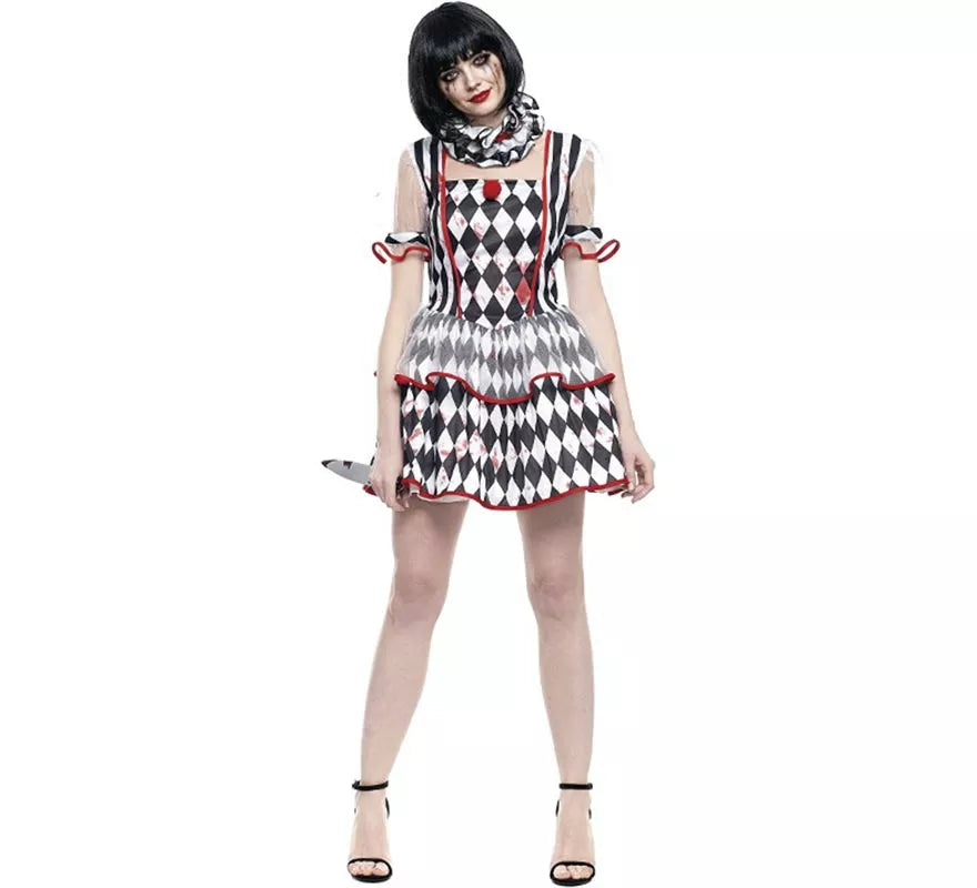 Translation missing: en.Disfraz de Arlequina Sangrienta para mujer